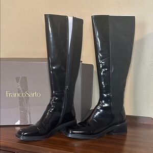 Franco Sarto L-Giselle Black Tall Boots